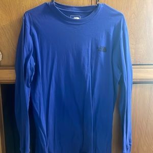 Blue North Face long sleeve